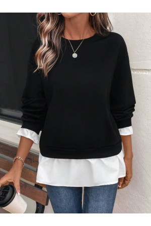 K71374-SIYAH SİYAH BLUZ