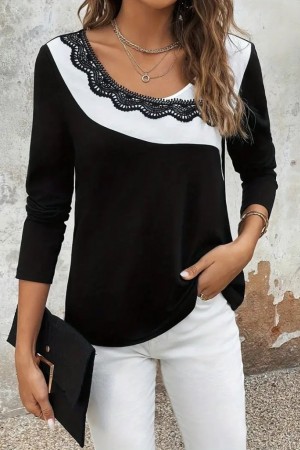 K71379-SIYAH BLACK BLOUSE