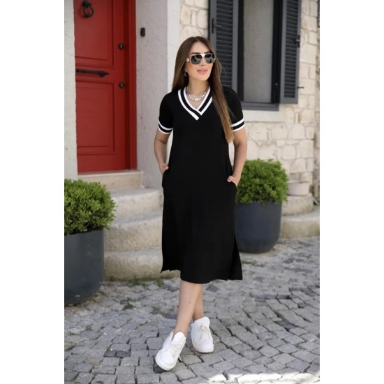 "K72094 - SIYAH" BLACK DRESS
