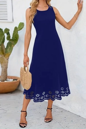 K72115-SAKS "SAKS MAVİ" DRESS