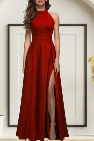 K72116-KIRMIZI RED DRESS
