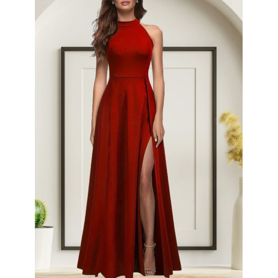 K72116-KIRMIZI RED DRESS
