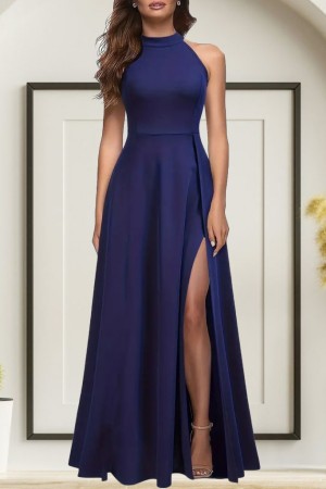 K72116-SAKS BLUE DRESS