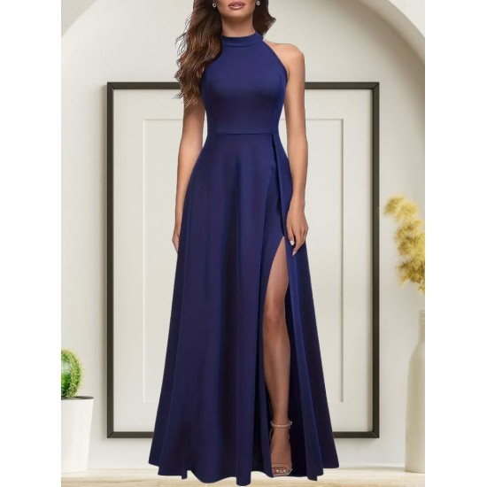 K72116-SAKS BLUE DRESS