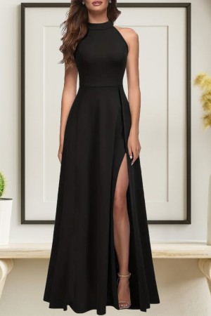 K72116-SIYAH BLACK DRESS