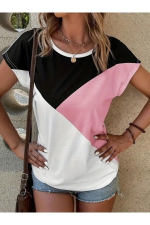 K72138-PEMBE PEMBE BLUZ