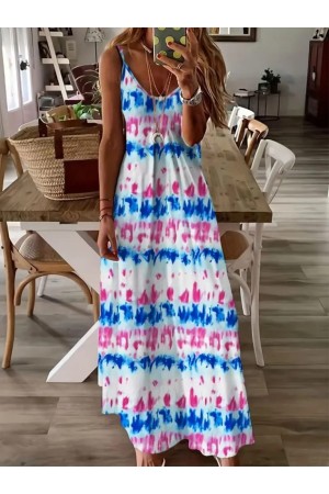 K72165 - DESENLI DESENLİ ELBİSE