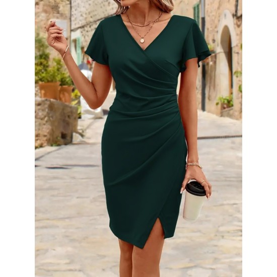 K72244-YESIL GREEN DRESS