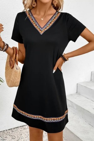 K72248-SIYAH BLACK DRESS