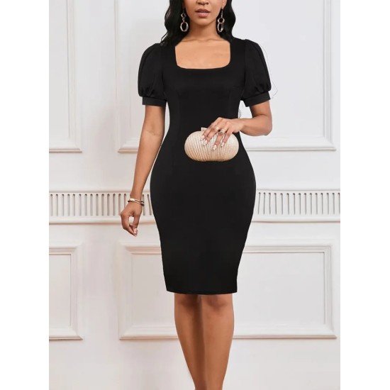 K72251-SIYAH BLACK DRESS
