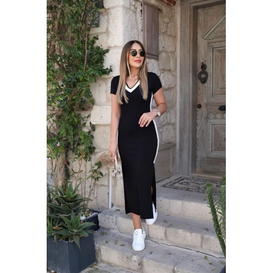 K72255-SIYAH BLACK DRESS
