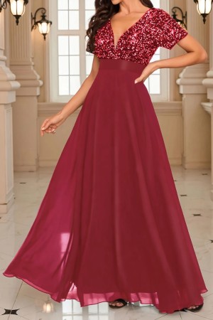 K72260-KIRMIZI RED DRESS