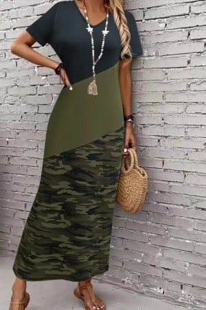 K72262-YESIL BLACK DRESS