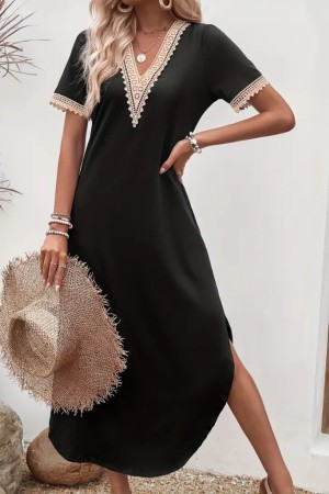 K72268-SIYAH BLACK DRESS