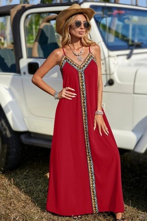 K72275-KIRMIZI RED DRESS