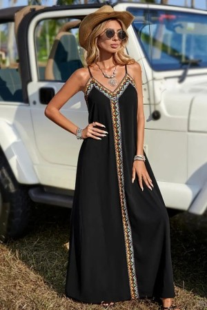 K72275-SIYAH BLACK DRESS