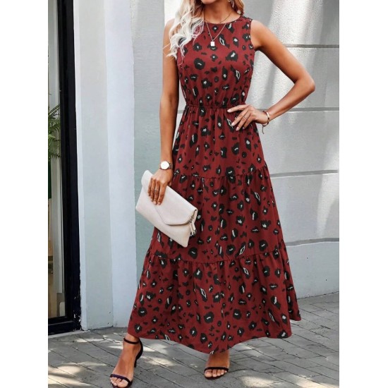 K72282-BORDO RED DRESS