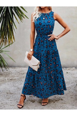 K72282-MAVI MAVİ ELBİSE