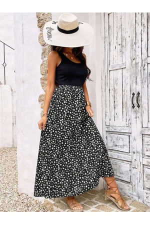 K72287-SIYAH SİYAH ELBİSE