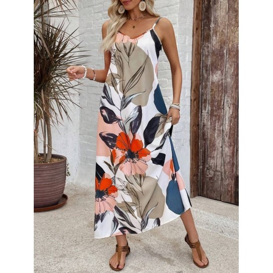 K72290-COK_RENKLI Patterned DRESS