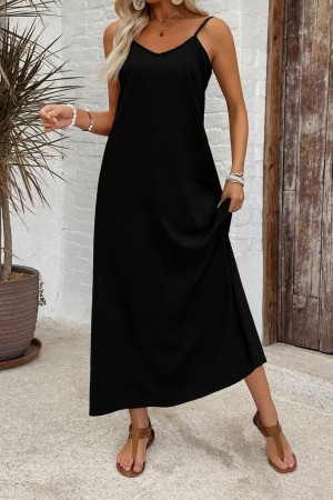 K72290-SIYAH BLACK DRESS