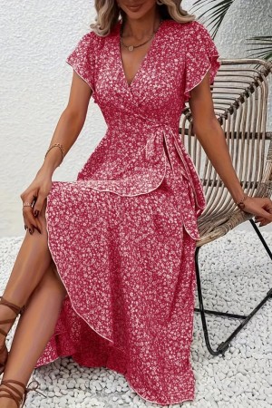 K72291-PEMBE PINK DRESS