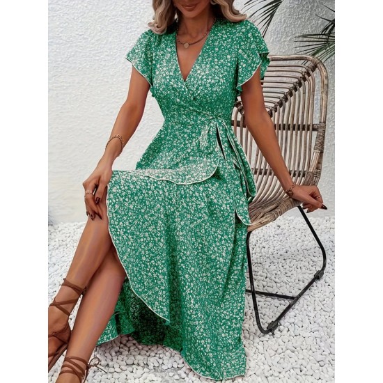 K72291-YESIL GREEN DRESS