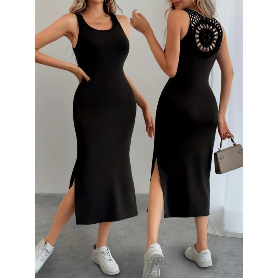 K72306-SIYAH BLACK DRESS