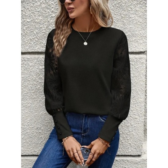 K72324-SIYAH BLACK BLOUSE