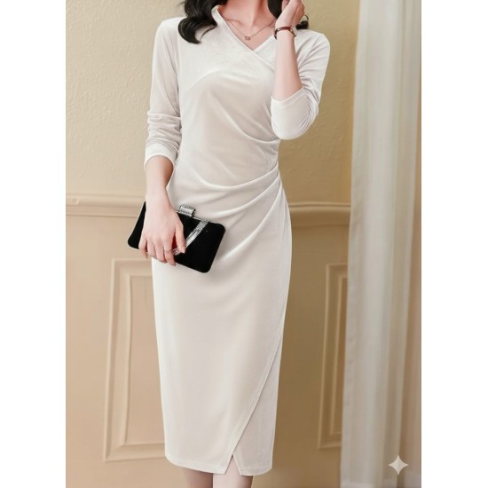 K72352-BEJ BEIGE DRESS