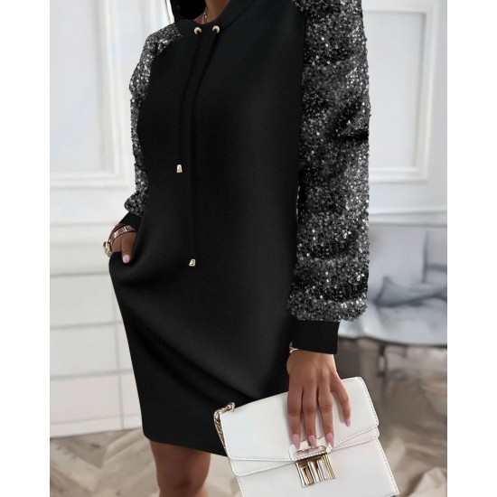 K72364-SIYAH BLACK DRESS