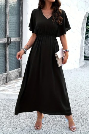 K73074-SIYAH BLACK DRESS