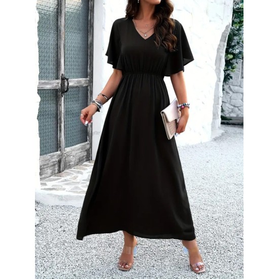 K73074-SIYAH BLACK DRESS