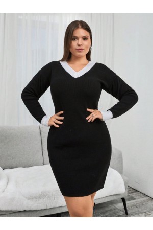 K74006B-SİYAH SİYAH ELBİSE