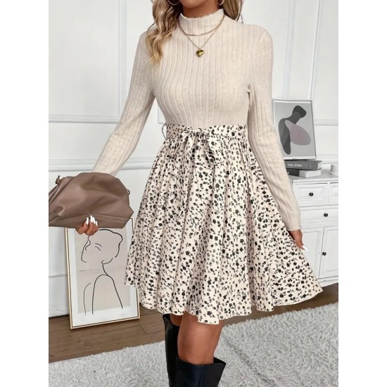 K76111-BEJ BEIGE DRESS