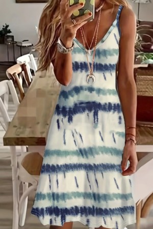 K76159-MAVI BLUE DRESS