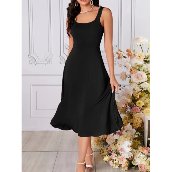 K76160-SIYAH BLACK DRESS