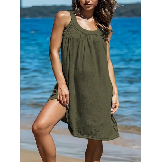 K76165-YESIL GREEN DRESS