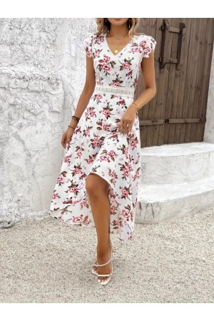 K76174-DESENLİ DESENLİ ELBİSE