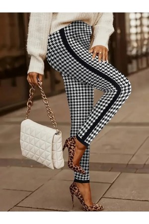 K76197-KAZAYAGI DESENLİ PANTOLON
