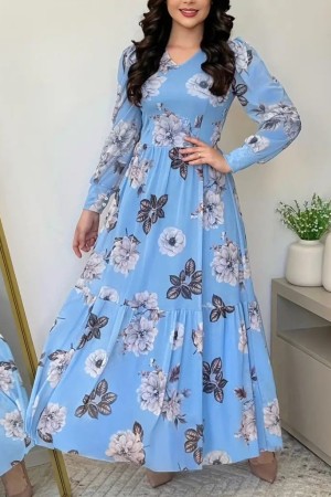 K76199-MAVI BLUE DRESS