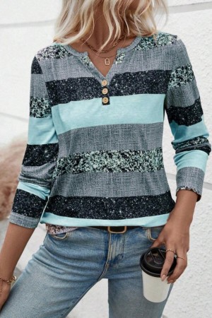 K76209-MAVI MAVİ BLUZ