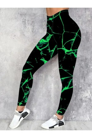 K76212-YESIL GREEN LEGGINGS