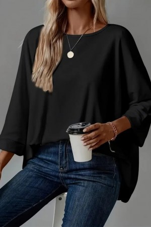 K76226-SIYAH BLACK BLOUSE