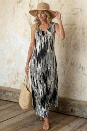 K76246-SIYAH BLACK DRESS