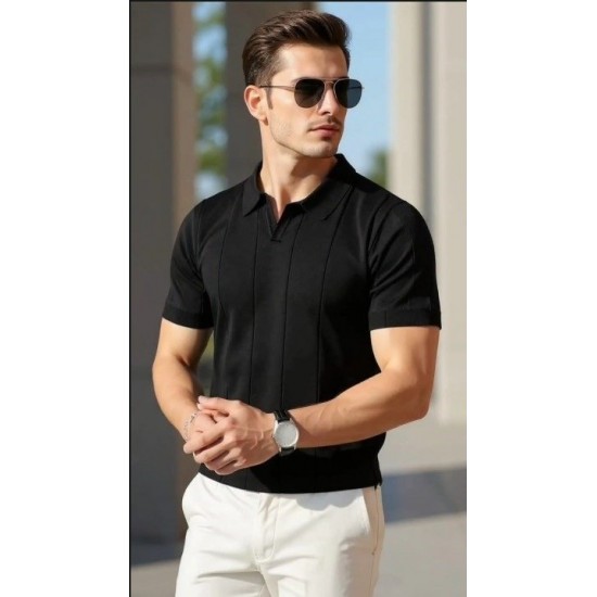 K77067-SIYAH SİYAH BLUZ