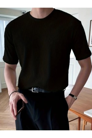 K77068-SIYAH SİYAH BLUZ