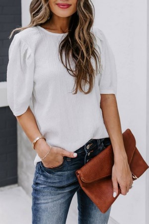 "K81013 - BEYAZ" WHITE BLOUSE