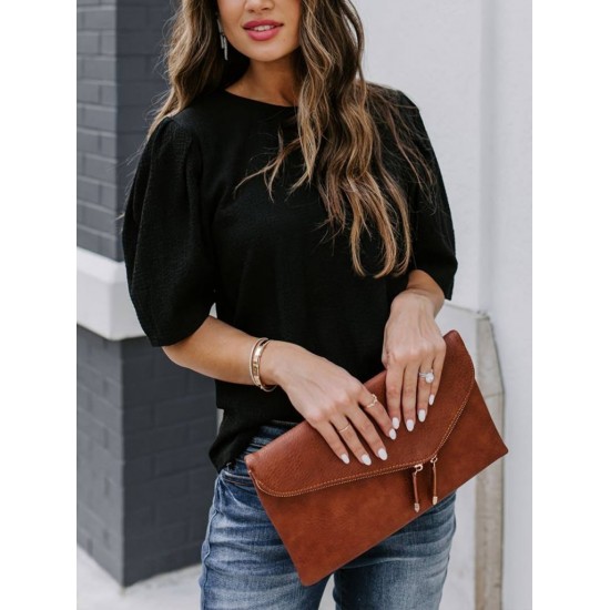 "K81013 - SIYAH" BLACK BLOUSE