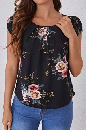 "K83015 - SIYAH" BLACK BLOUSE